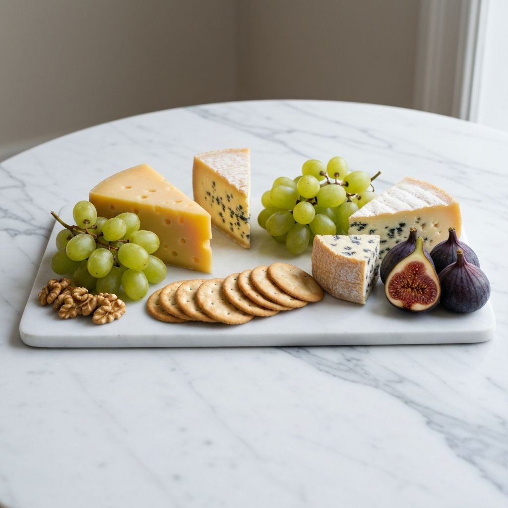 Elegant French dining presentation